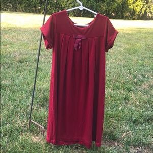 Red Jacadi Dress with Bow detail